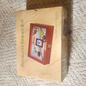 Vintage Baseball Card Divider Storage Box